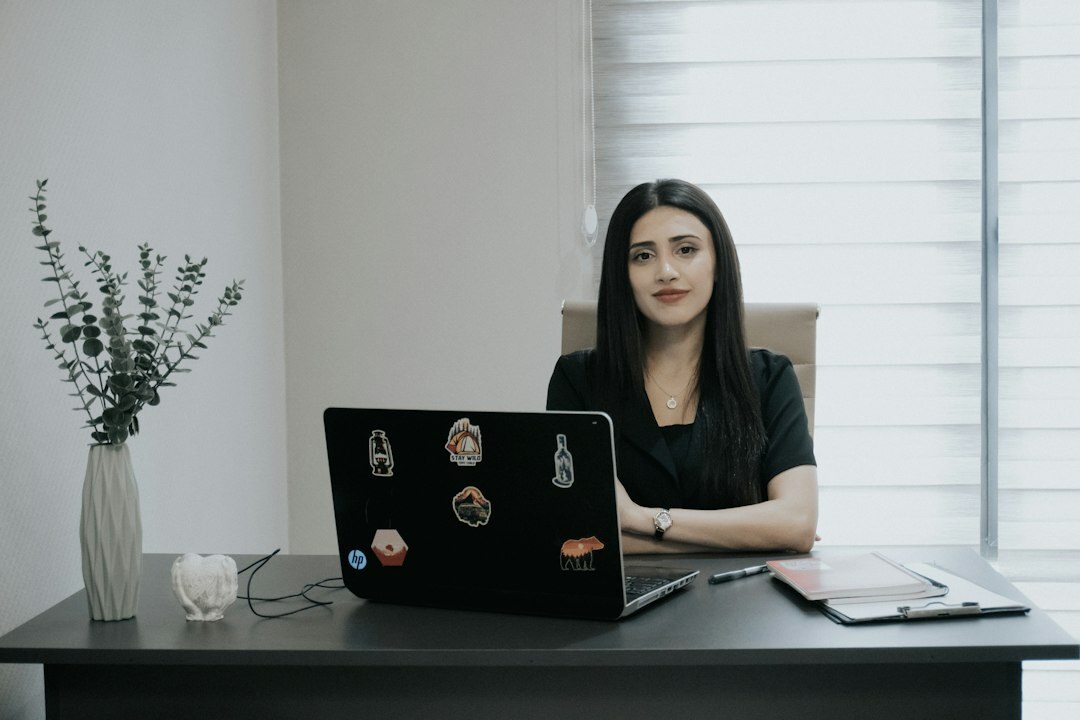 mystery writer at desk